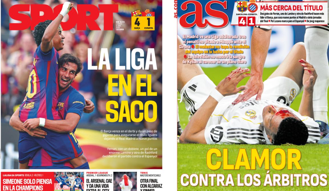 Portadas de la prensa deportiva del 12-04-26