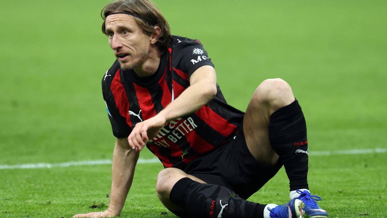 Modric, con una fractura de pómulo, se pierde la recta final con el Milan