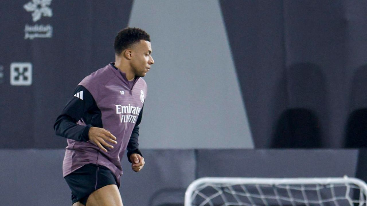 Mbappé se ejercitó en solitario a cuatro días del 'Clásico'