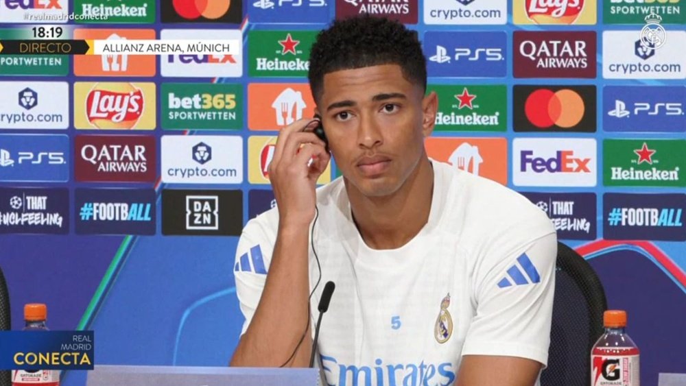 Bellingham a clairement indiqué que le Real Madrid est pleinement conscient du défi qui l'attend. Capture d'écran/RealMadridTV