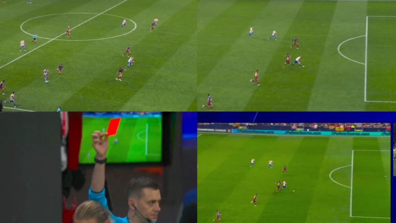 Otra roja condenó al Barça: Eric García, expulsado tras derribar a Sorloth