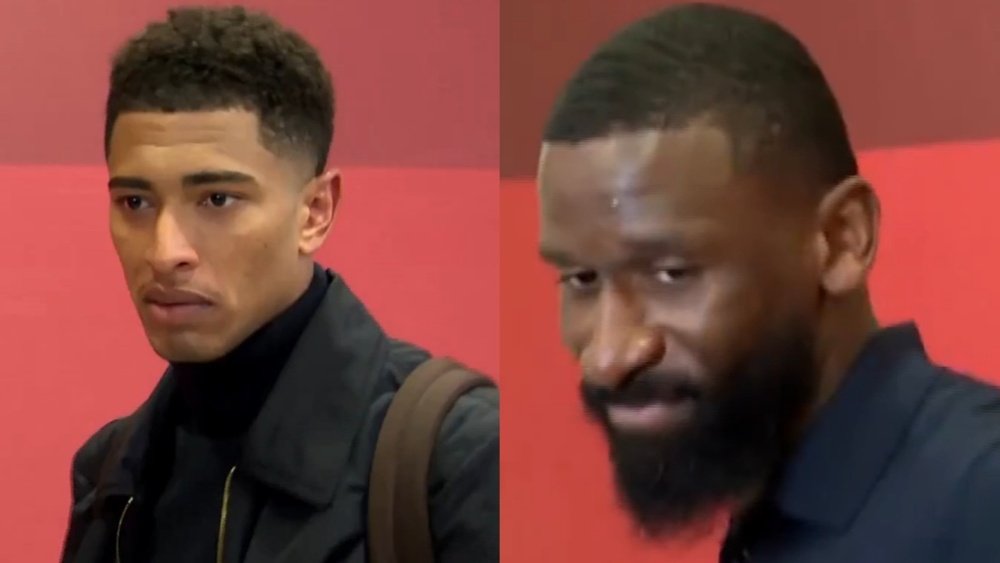 Bellingham et Rudiger étaient frustrés par l'arbitrage. Capture d'écran/MEGA