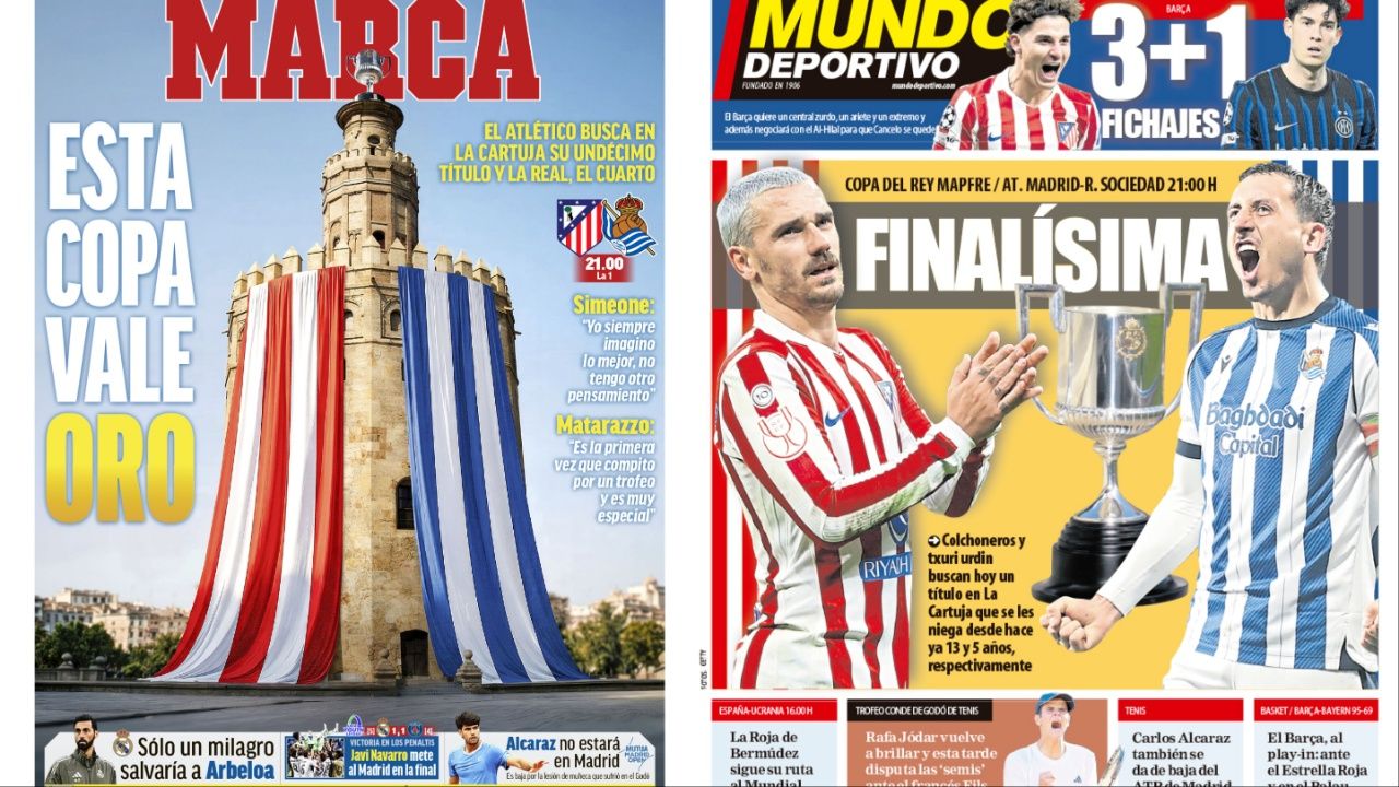 Portadas de la prensa deportiva del 18-04-26