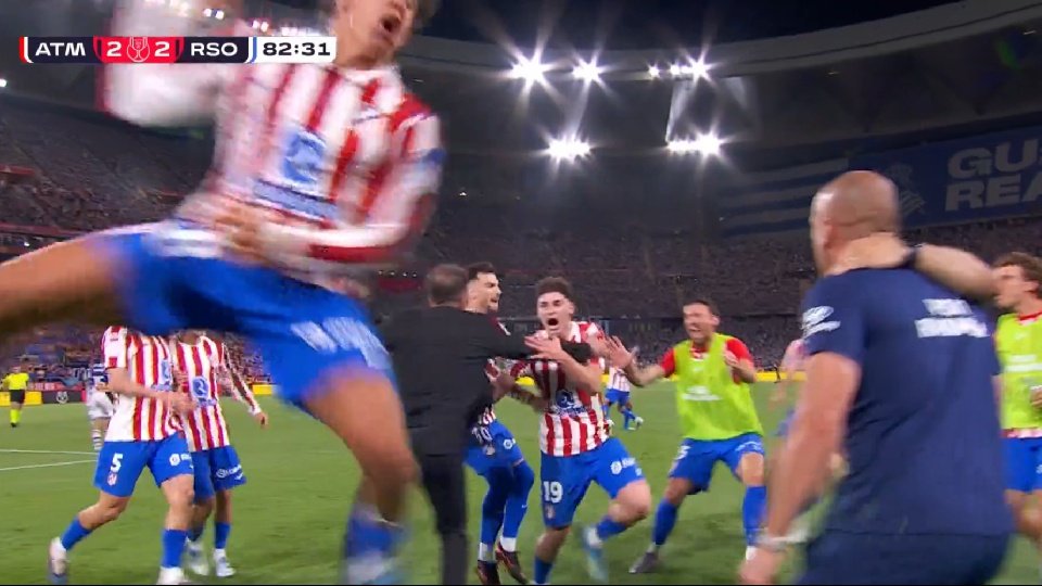 La locura del Atleti: Julián forzó la prórroga con un golazo