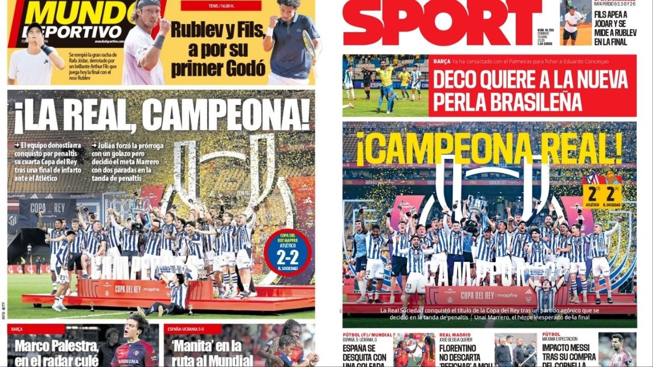 Portadas de la prensa deportiva del 19-04-26