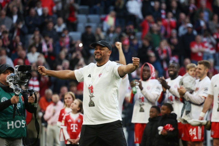 Treble-chasing Bayern put beer showers on ice despite Bundesliga triumph