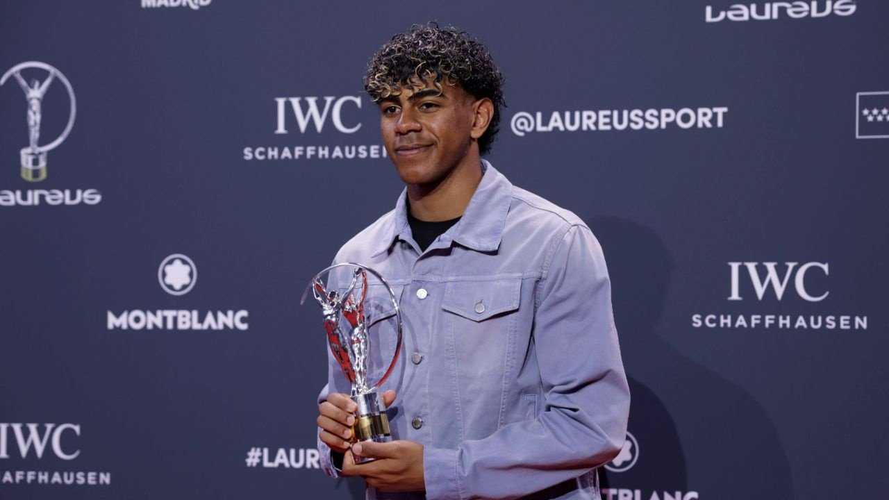 Lamine Yamal, premio Laureus al Mejor deportista Joven del año. EFE