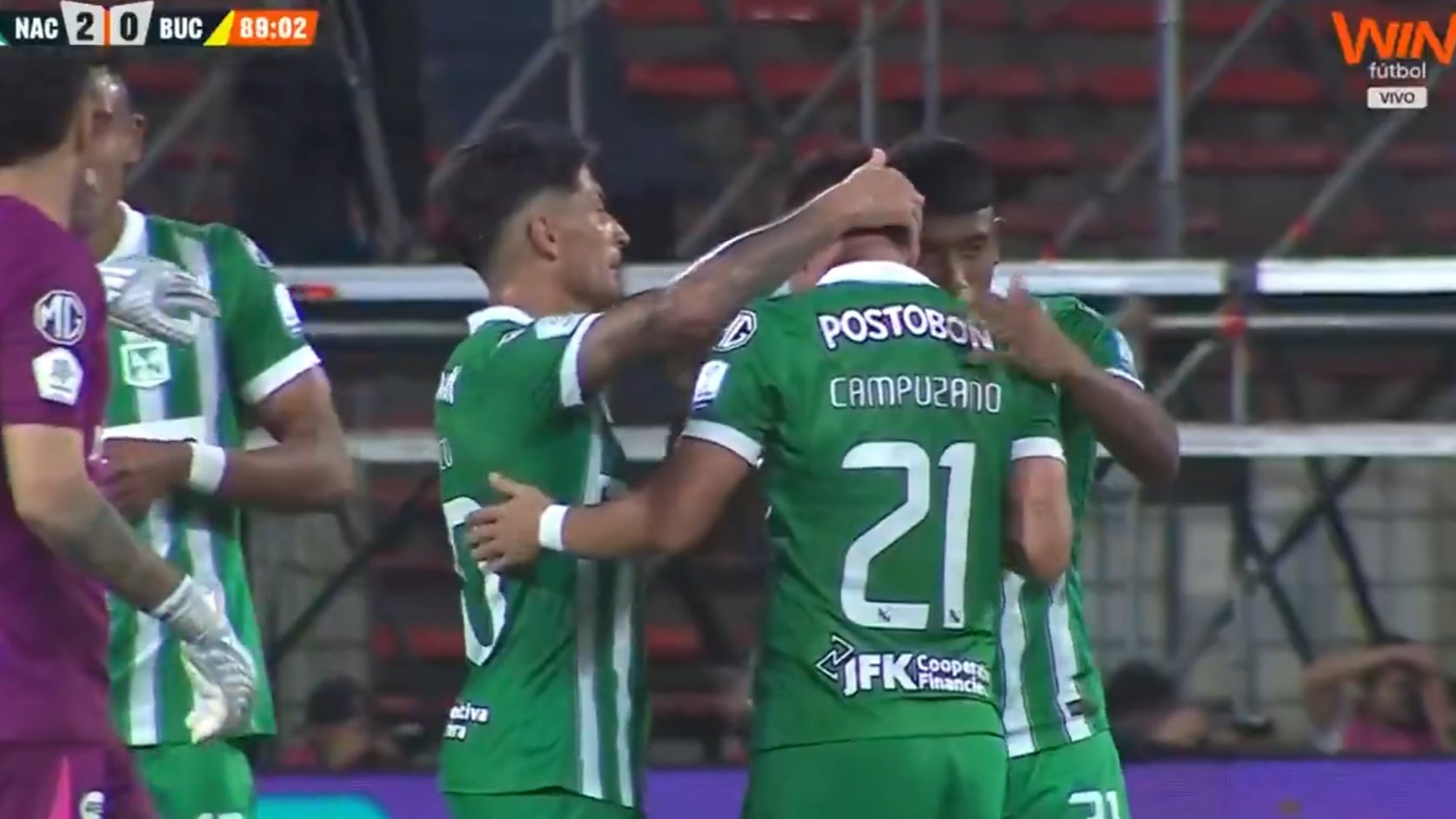 Atlético Nacional superó a Atlético Bucaramanga gracias a sus dos goles en la segunda parte. El 'Verdolaga' ha marcado el 65% de sus tantos en este Apertura tras el descanso.