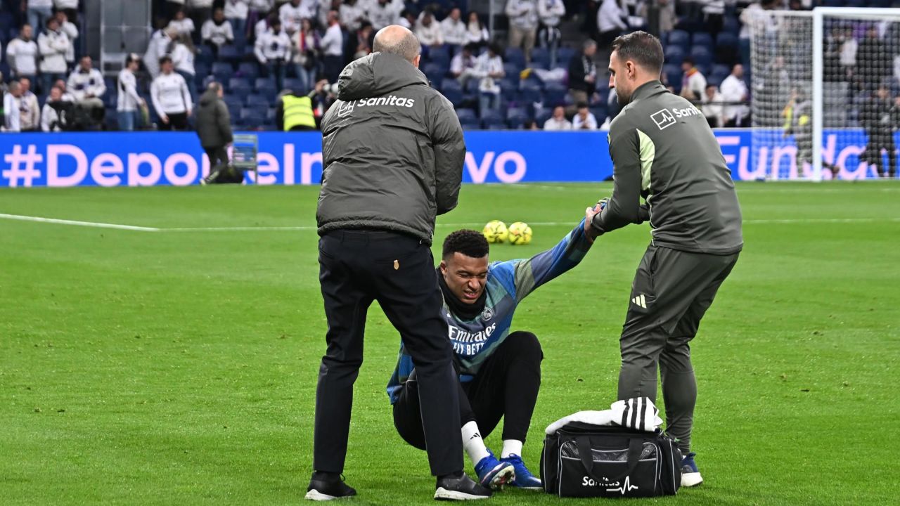 El Madrid descarta una lesión importante de Mbappé
