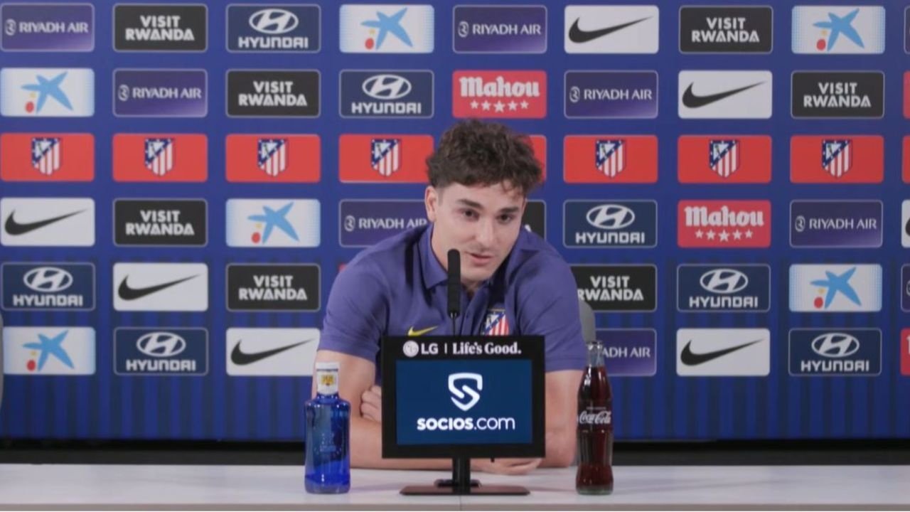 La priorité d'Alvarez reste fermement axée sur la campagne européenne de l'Atlético. Capture d'écran/Atlético