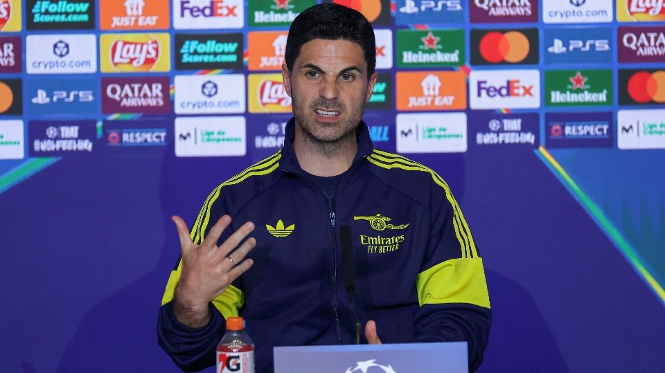 Arteta analizó el partido ante el Atlético. EFE