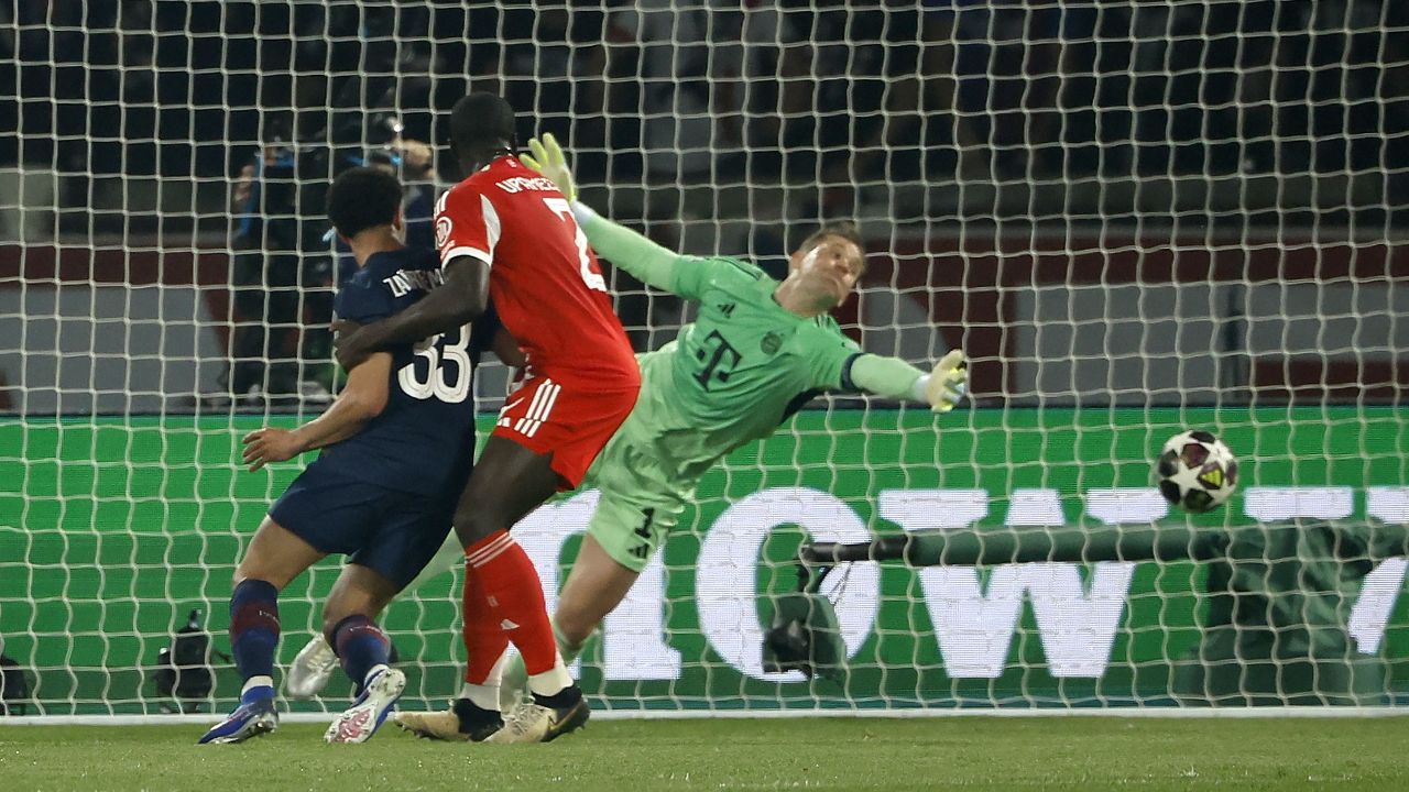 El PSG ganó al Bayern Múnich por 5-4 en la ida de semifinales