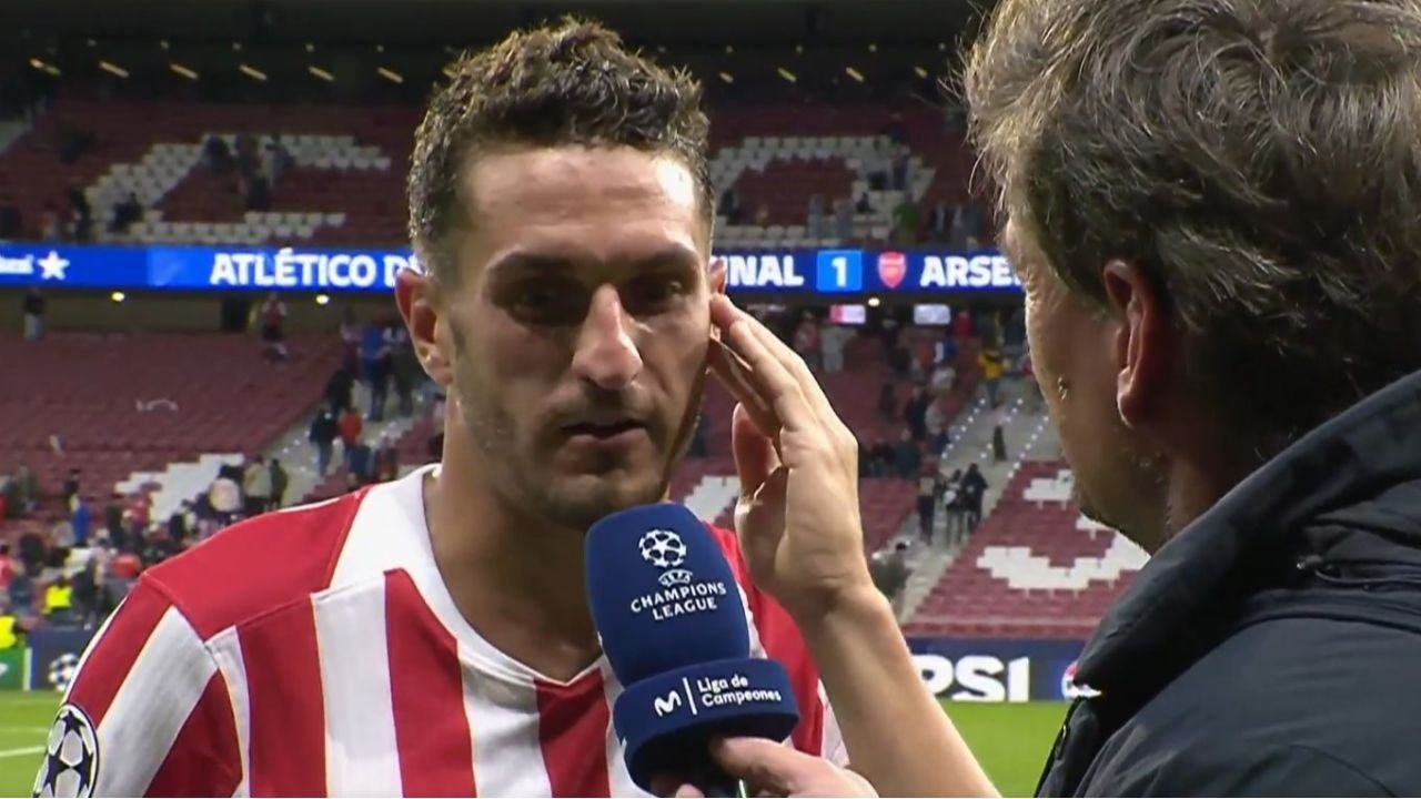 Koke habló después del partido. Captura/MovistarLigadeCampeones