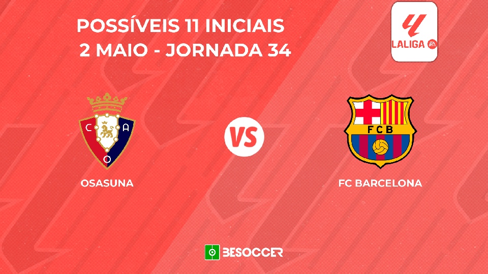 Osasuna - Barcelona: Veja as prováveis escalações