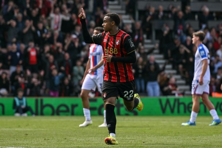 El Bournemouth venció por 3-0 al Crystal Palace. AFP