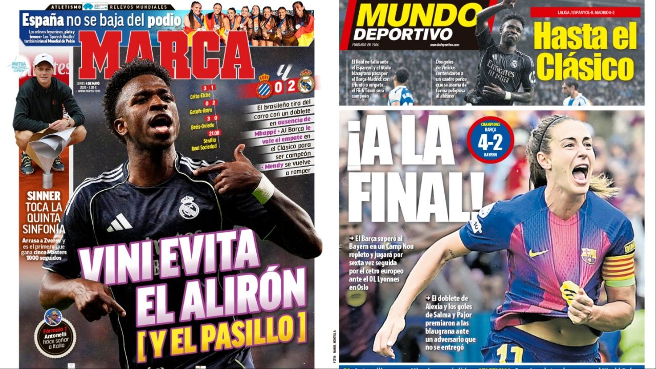 Portadas de la prensa deportiva del 04-05-26