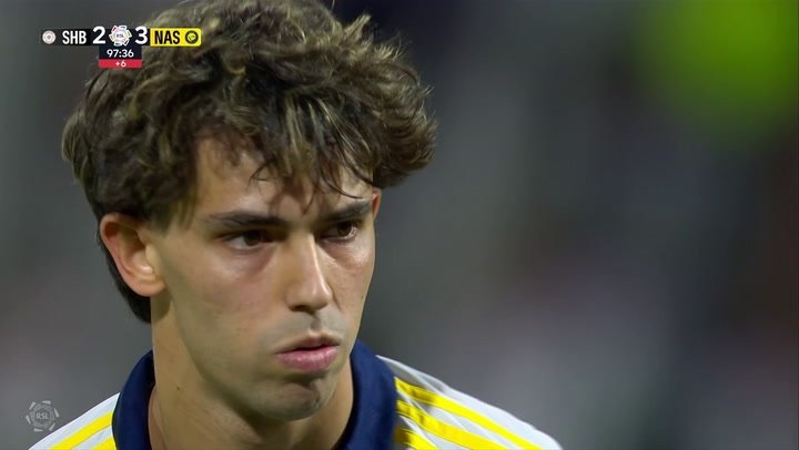 Al-Nassr venceu Al-Shabab por 4 a 2, com 'hat-trick' de João Félix e gol de Cristiano Ronaldo (972º da carreira), mantendo a liderança da Liga Saudita.
