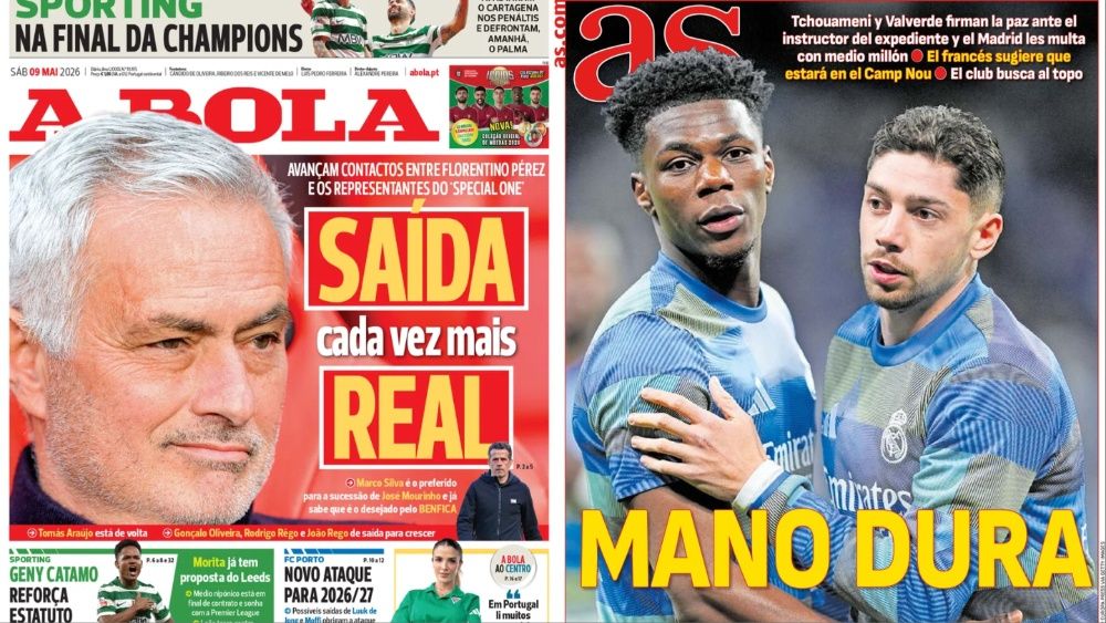 Portadas de la prensa deportiva del 09-05-26