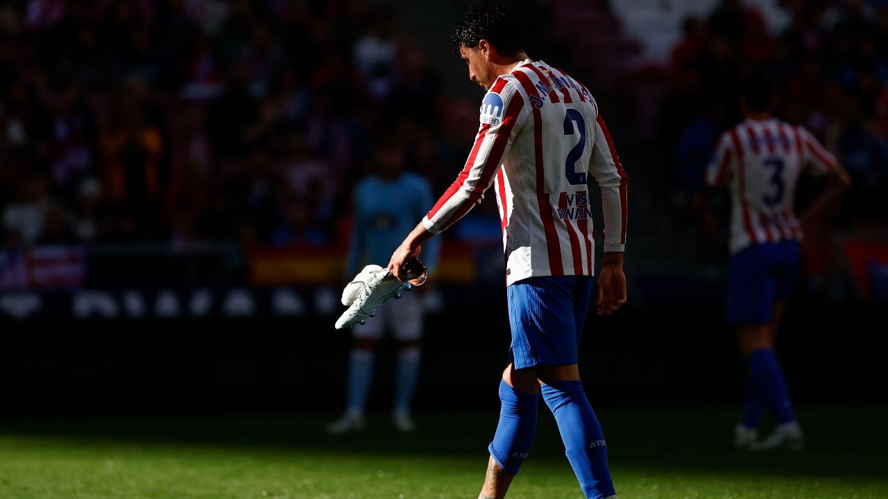 Giménez pudo jugar su último partido en el Atlético
