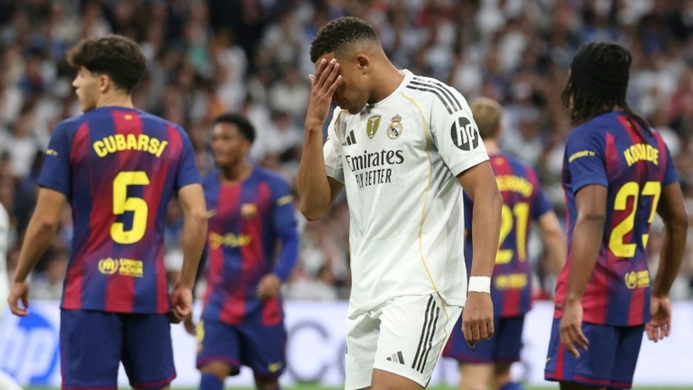 Mbappé échoue au test physique de dernière minute avant le Clasico. AFP