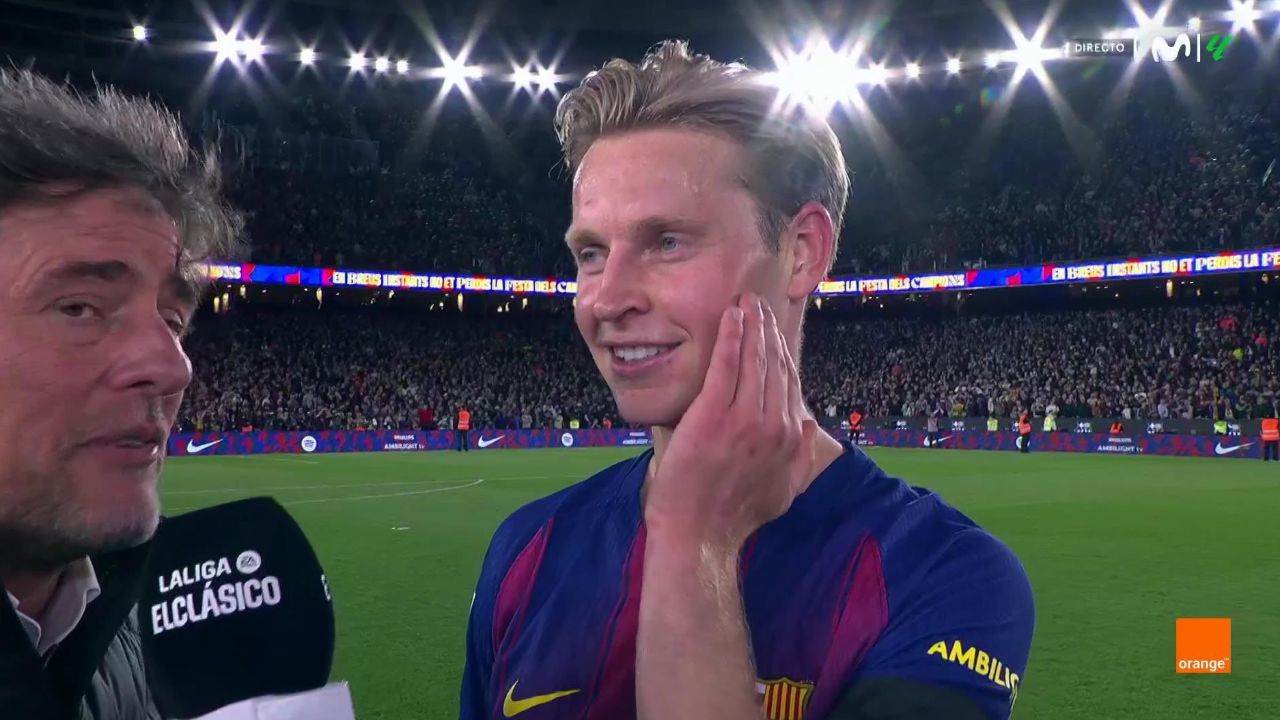 Estamos muy contentos, pero nos falta la Champions