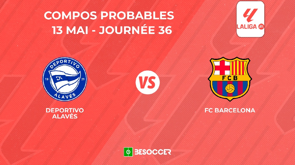 Compositions probables Deportivo Alavés - FC Barcelone