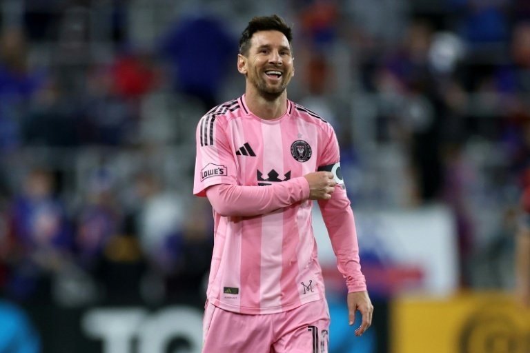 La superstar argentine Lionel Messi célèbre la victoire 5-3 de l'Inter Miami face au FC Cincinnati en MLS. GETTY IMAGES NORTH AMERICA/AFP ANDY LYONS