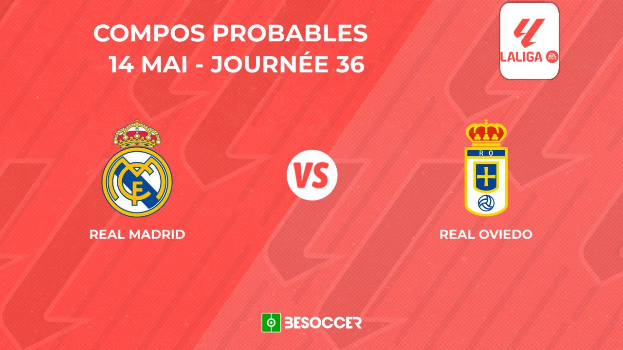 Composition probables Real Madrid - Real Oviedo