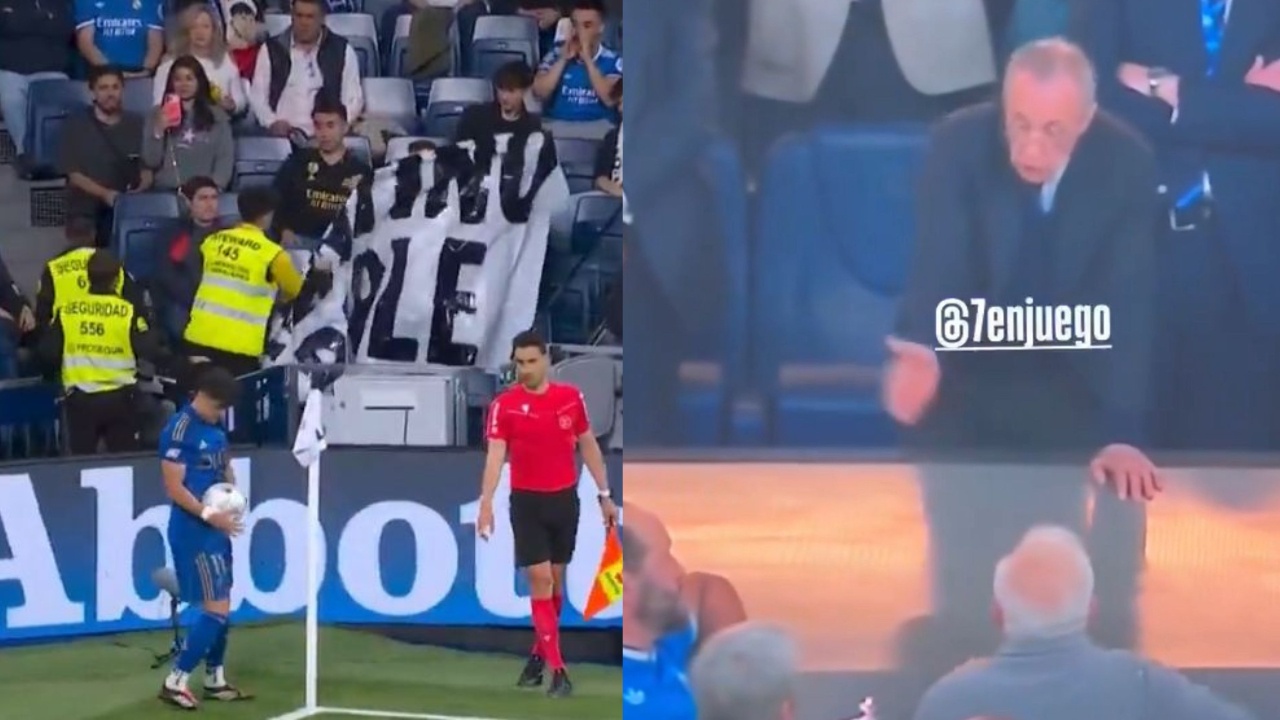 Tensions boil over at Real Madrid as security seize anti-Perez banners