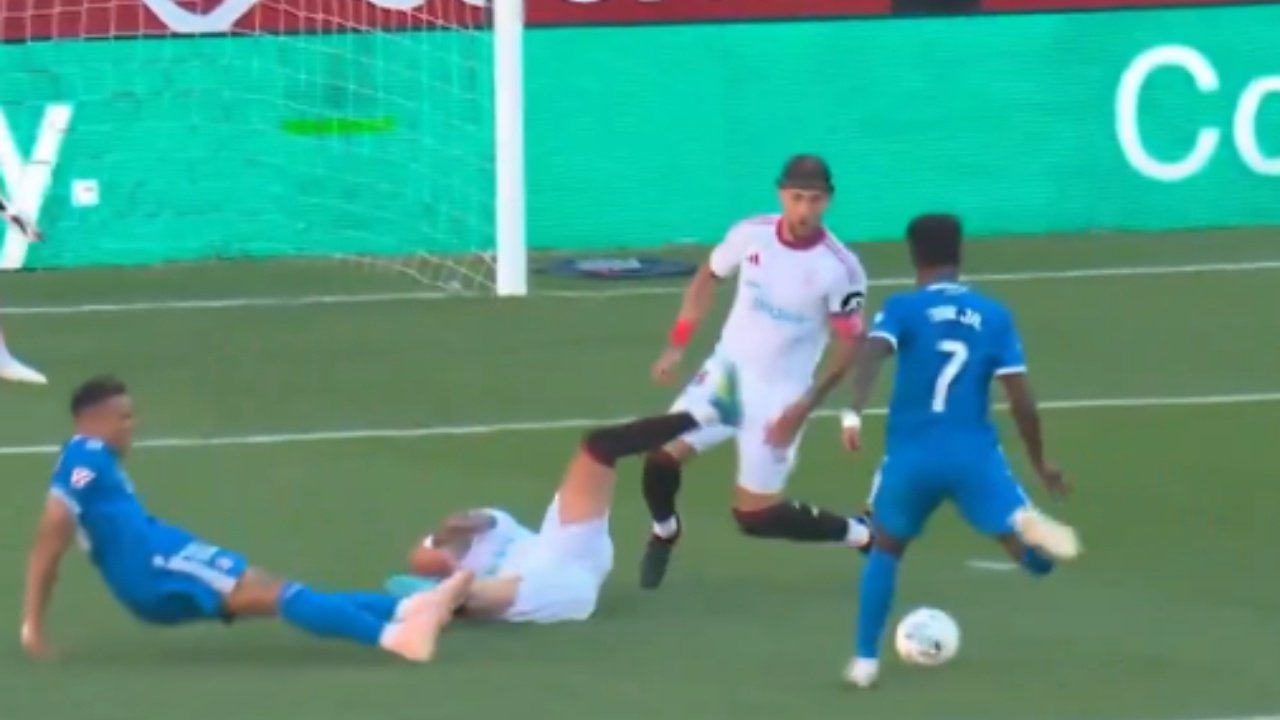 Gol de Vini Jr. abre o placar em jogada com Mbappé