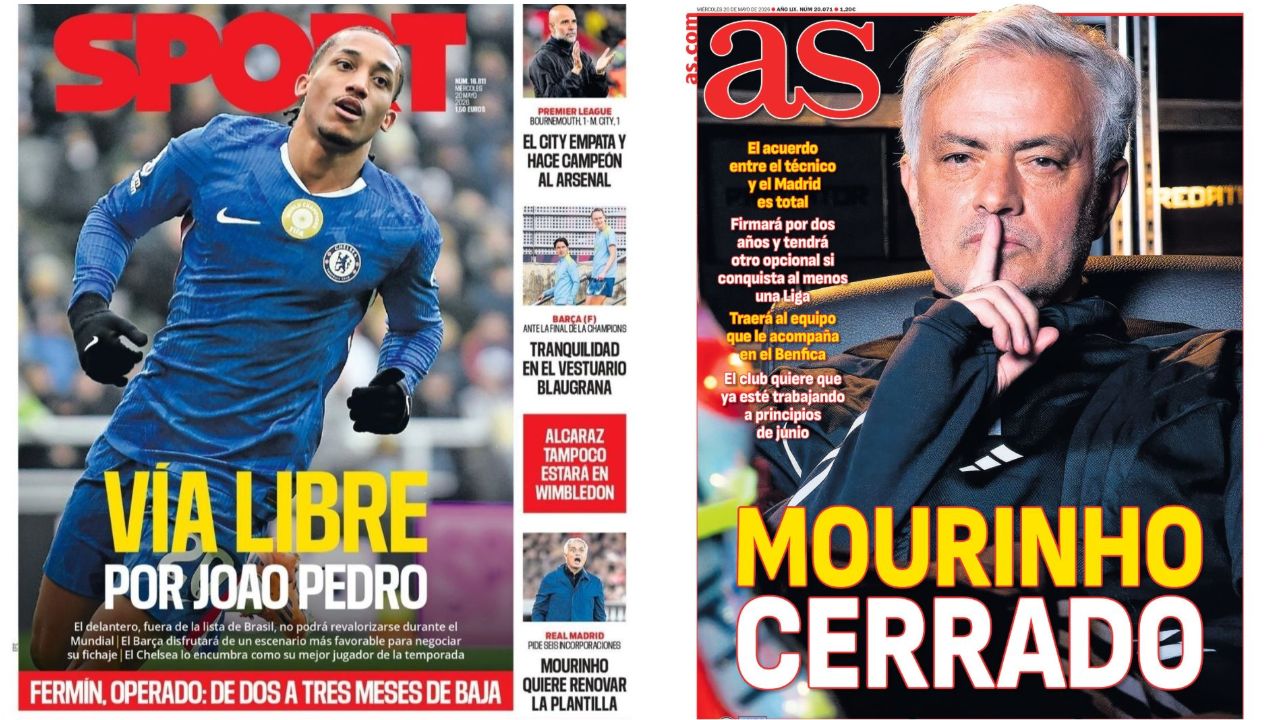 Portadas de la prensa deportiva del 20-05-26