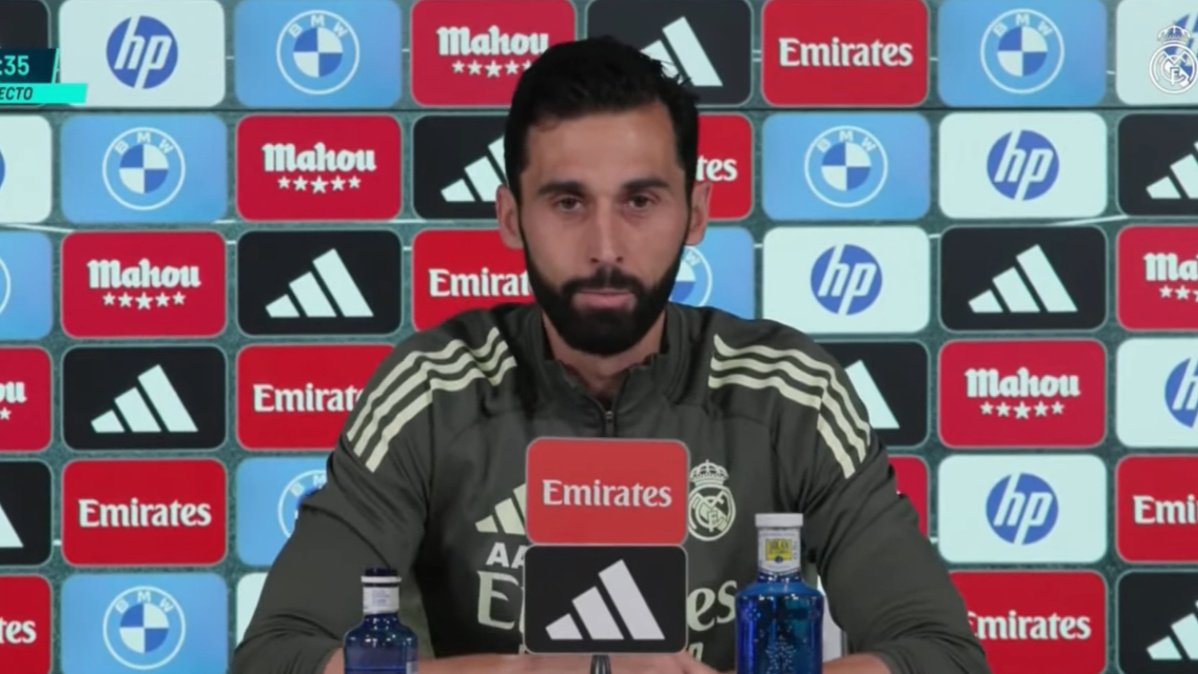 Arbeloa se prépare pour son dernier match en tant qu'entraîneur du Real Madrid. Capture d'écran/RMTV