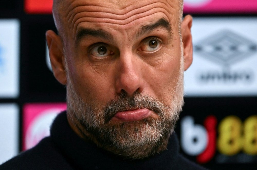 Pep Guardiola, entraîneur de Manchester City (AFP) Glyn Kirk