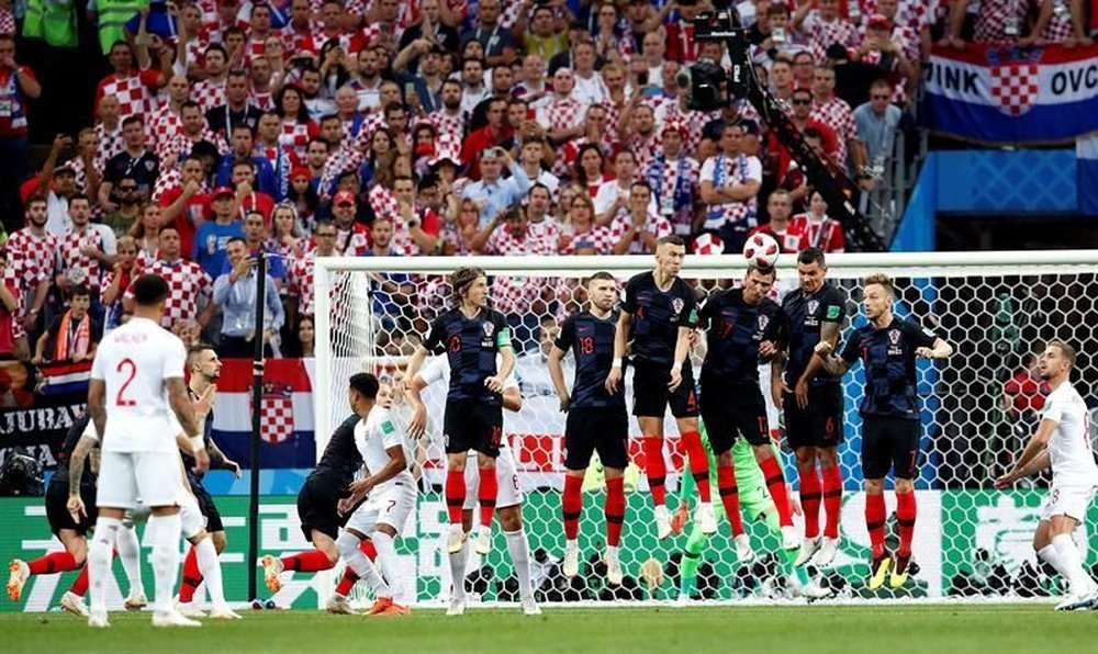 Huit ans plus tard, l'Angleterre affronte à nouveau la Croatie en Coupe du monde. EFE
