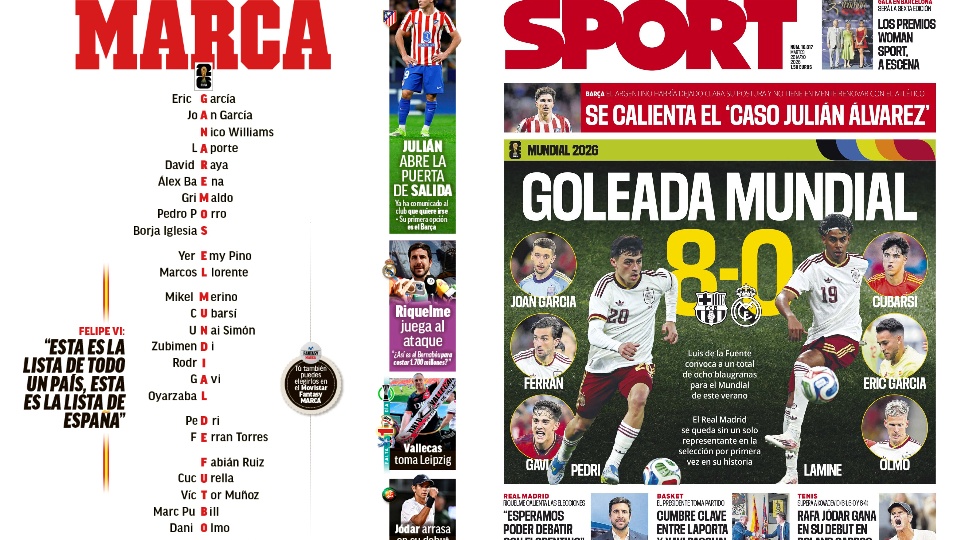 Portadas de la prensa deportiva del 26-05-26
