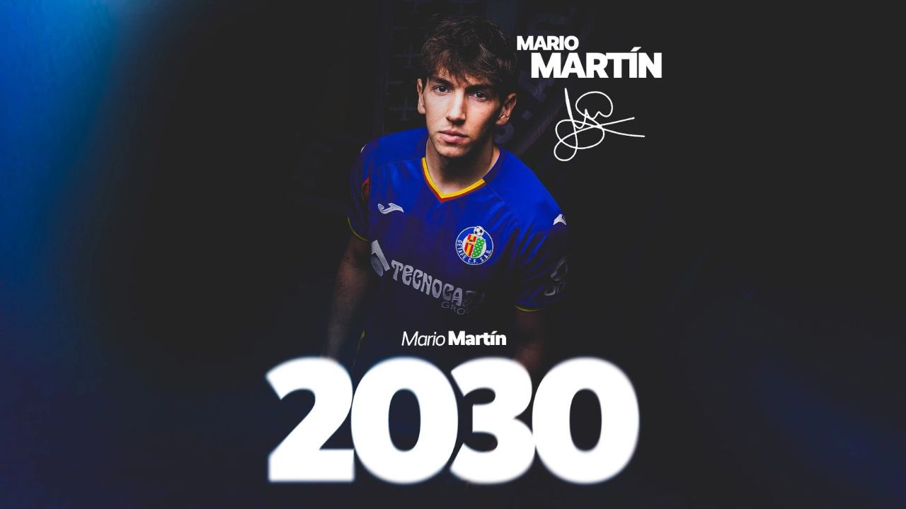 El Getafe compra a Mario Martín y lo firma hasta 2030