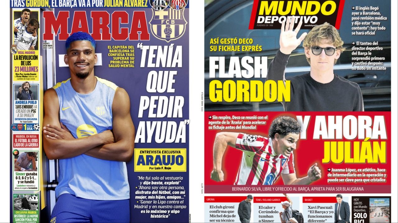Portadas de la prensa deportiva del 29-05-26