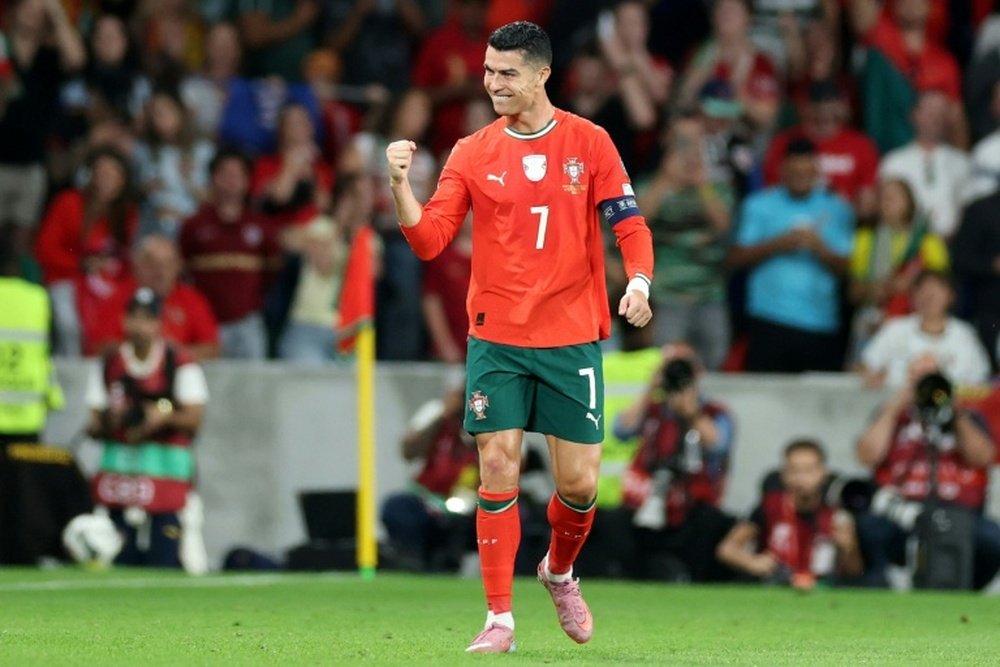 Cristiano Ronaldo s'apprête à participer à une sixième Coupe du monde, un record. AFP
