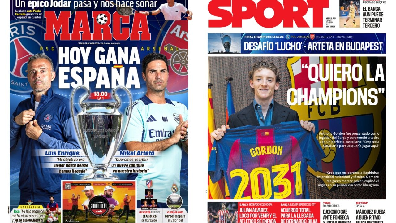 Portadas de la prensa deportiva del 30-05-26