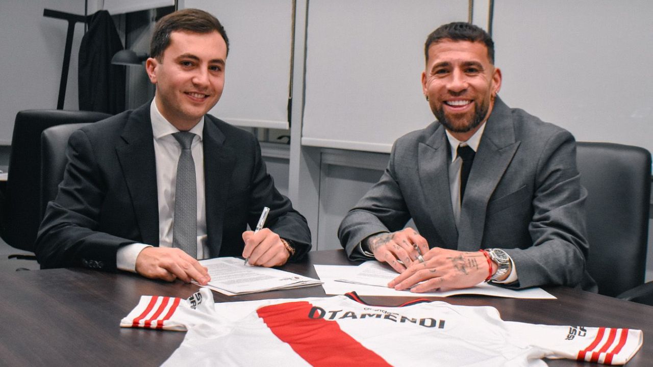 Otamendi firma por River Plate