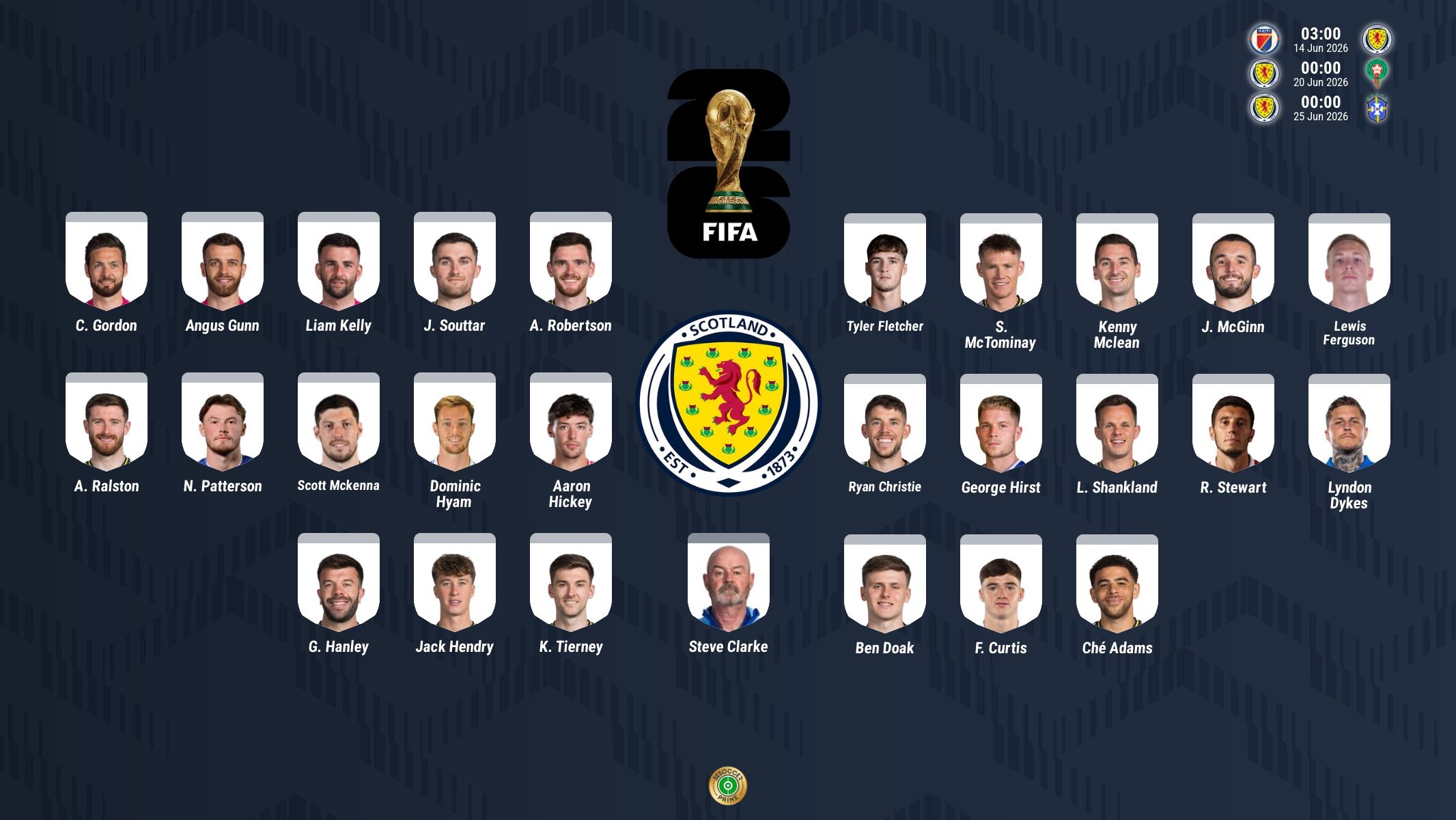 McTominay, Robertson y McGinn, banderas de Escocia para el Mundial