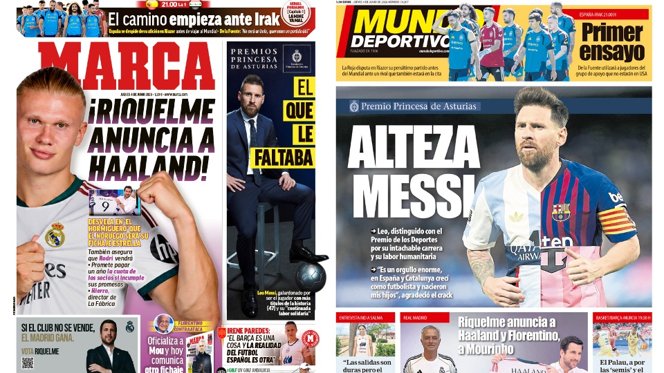 Portadas de la prensa deportiva del 04-06-26