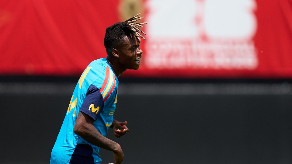 Lamine y Nico se reincorporan a menor ritmo