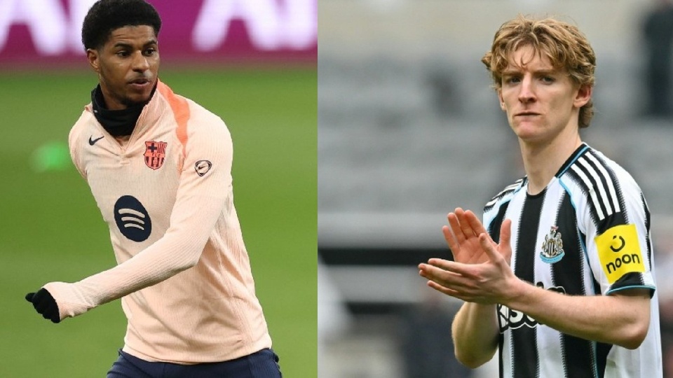Rashford aconselha Gordon e reforça ligação ao Barcelona