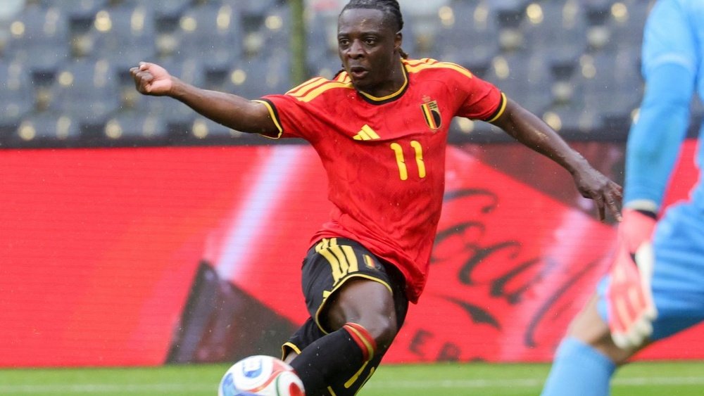 Jeremy Doku ruled out of Belgium's second World Cup match against Iran. EFE/Olivier Matthys