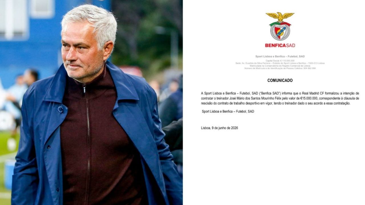 OFICIAL: el Benfica anuncia la salida de Mourinho