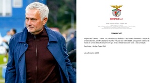 OFICIAL: el Benfica anuncia la salida de Mourinho