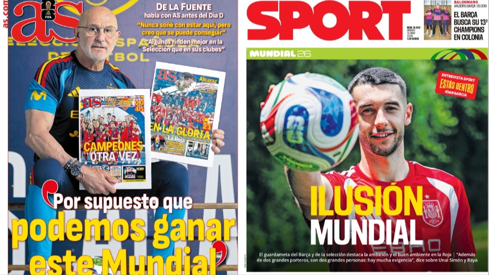 Portadas de la prensa deportiva del 13-06-2026