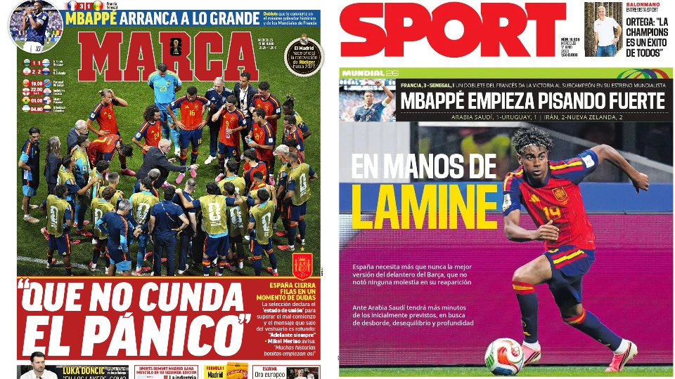 Portadas de la prensa deportiva del 17-06-26