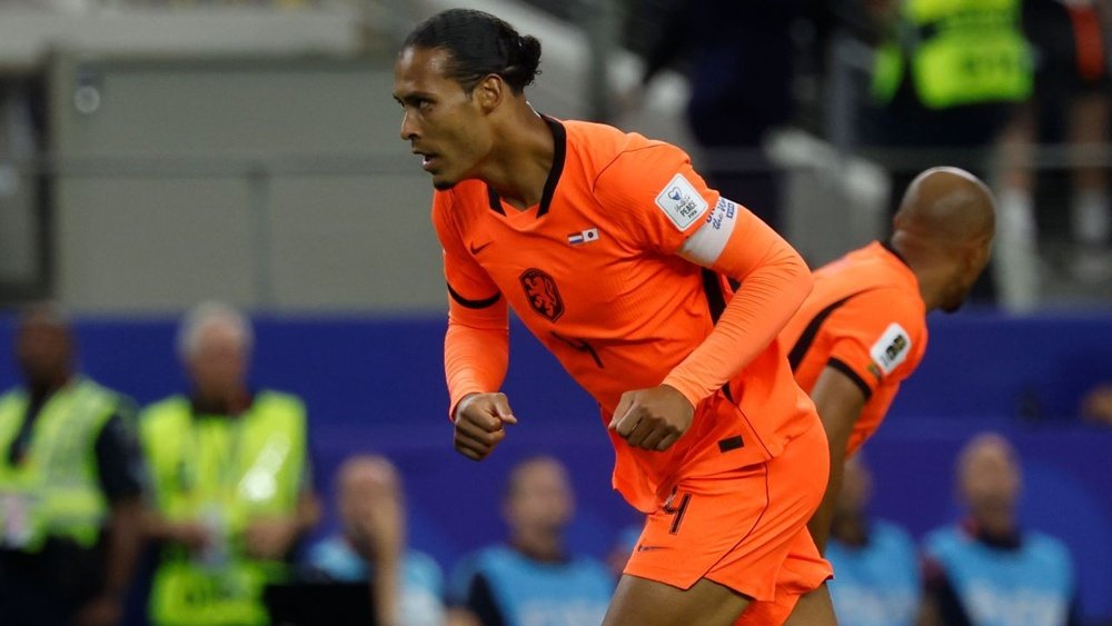 Van Dijk a eu peur des blessures lors de la victoire des Pays-Bas. EFE/Sebastián Mariscal